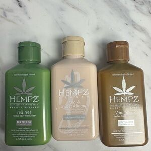 Hempz Herbal Body Moisturizer Trio - Green, Cream, Brown